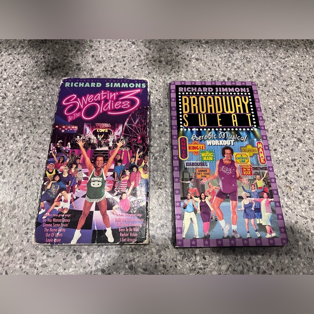 'Sweatin' to the Oldies & Broadway Sweat' VHS Set - Purple
